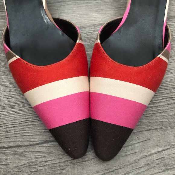 Vintage Kate Spade Mules Kitten Heels - Picture 6 of 8
